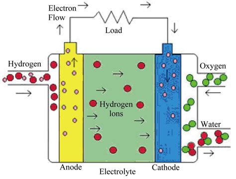 Simplified Diagram Of The Pem Fuel Cell Operating Process Taken From [11] Download