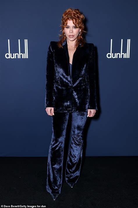 Billie Piper Oozes Glamour In A Navy Velvet Suit As She Emerges For The