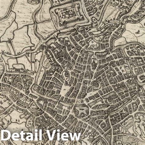 Historic Map Gent Belgium Vol I 15 Gandavum Gent 1575 Atlas