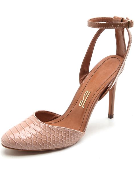 Scarpin Santa Lolla Cobra Nude Compre Agora Dafiti Brasil