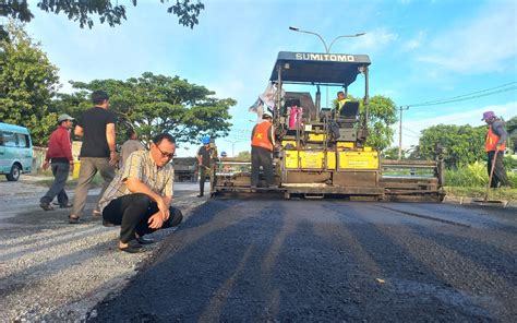 Perbaikan Jalan Di Cilegon Menuju Pelabuhan Ciwandan Rampung JPNN