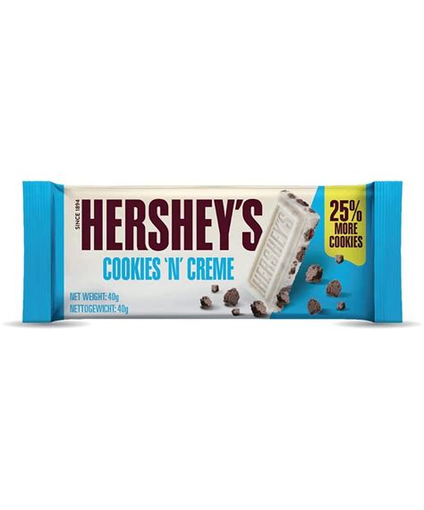 Hersheys Cookies N Creme Candy Bars 155 Oz 36 Count