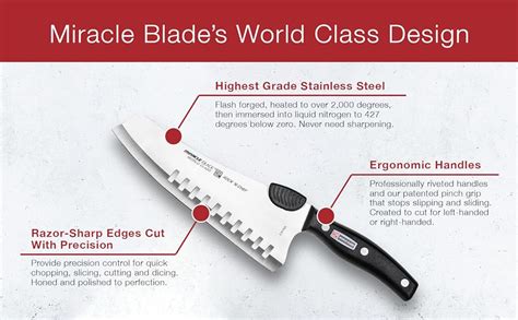 Miracle Blade World Class Series 18 Piece Set Including Knife Block ...