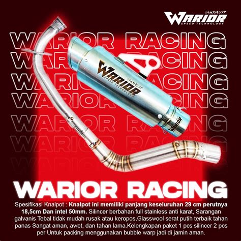 Jual NEW KNALPOT WARIOR R1 RACING EXHAUST NMAX AEROX VARIO SCOOPY BEAT