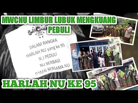 Harlah Nu Ke Muslimat Limbur Lubuk Mengkuang Bagikan Sembako