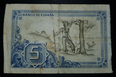 5 Pesetas Banco De Espana Bilbao Spain Civil War Numista