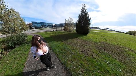 Crossdresser Flashing Boobs By The Side Of A Busy Highway Shemale Amateur Amateur Porn XHamster