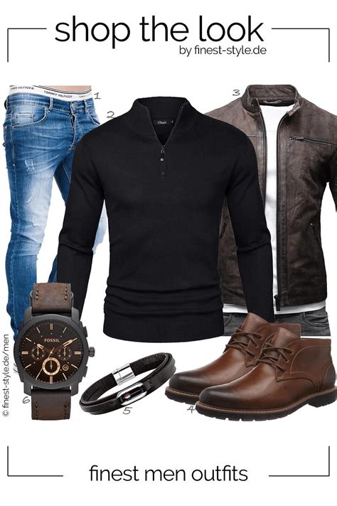 Stylisches Männer Outfit Mit Einzelteilen Von Fossil Clarks Crone