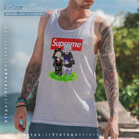 Supreme Rick And Morty Bape Shirt - Vintagenclassic Tee