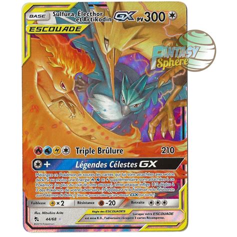 Sulfura Lecthor Et Artikodin Gx Full Art Ultra Rare Soleil