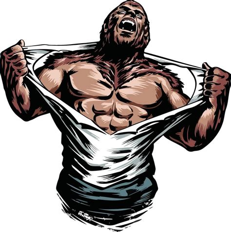 brutal man vector art icons  graphics