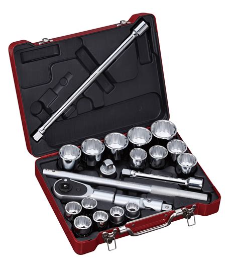 3/4" Dr. 21 PC Socket & Socket Accessories Set, Inch – Bovidix