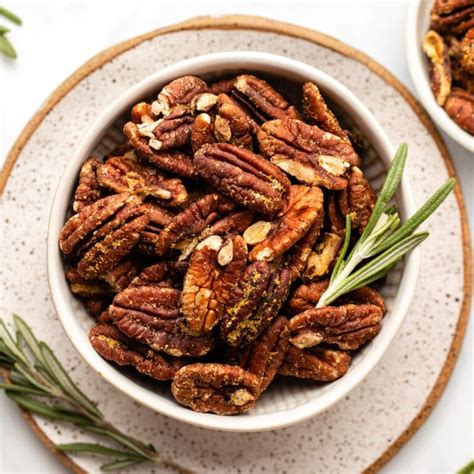 Roasted Rosemary Pecans From My Bowl