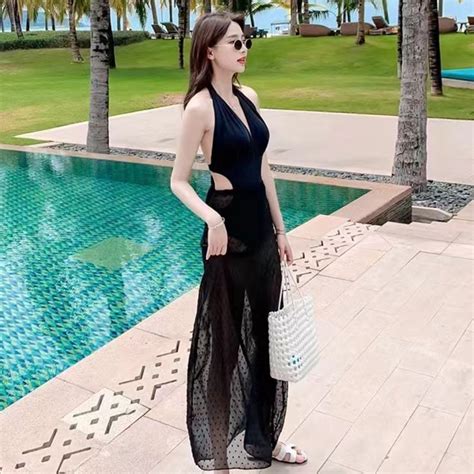 Swimsuit Female Bikini Bikini Two Piece One Piece Conservative Slimmer Look Cover Belly