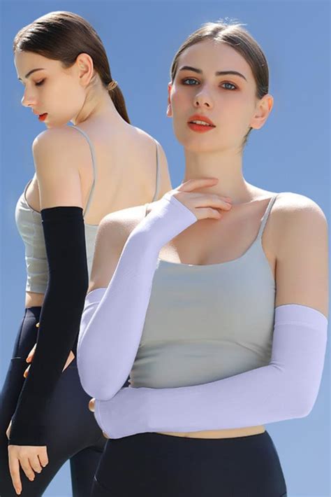 Lets Slim Compression Cooling Uv Protection Sun Sleeves Long Arm Cover