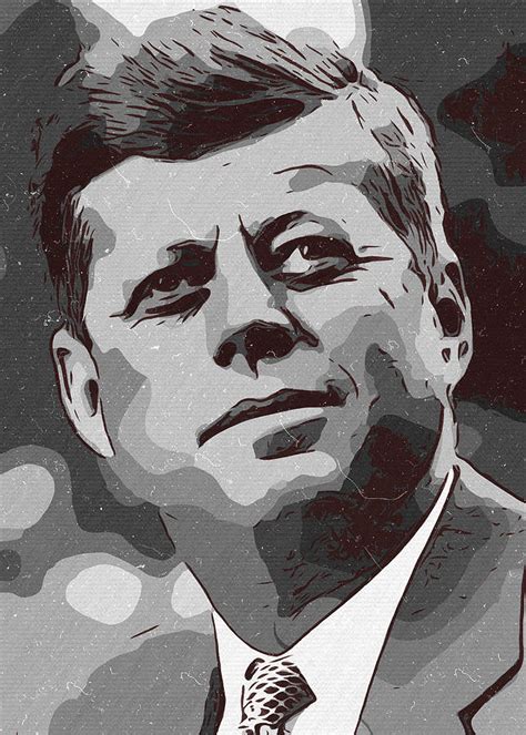 John F Kennedy Artwork Painting By Taoteching Art