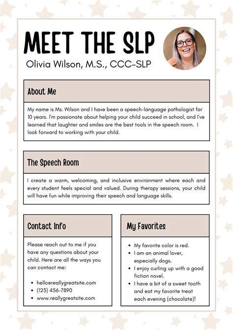 Meet The Teacher Free Google Docs Template 46 OFF