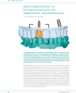 Sofortimplantation In Extraktionsalveole Mit Adaptiertem Implantatsystem