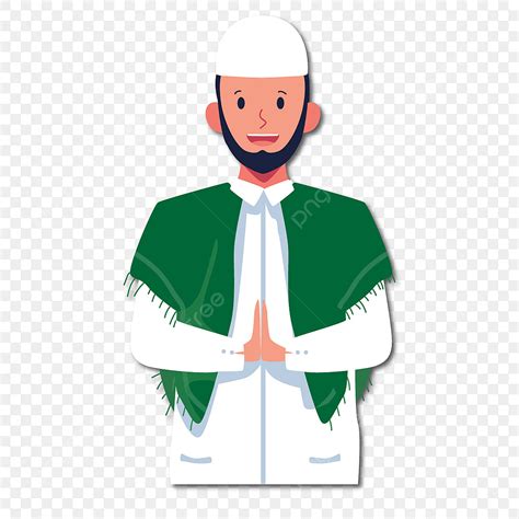 Cartoon Character Muslim Vector Hd Png Images Muslim Cartoon Character