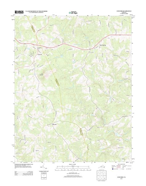 Concord, VA (2013, 24000-Scale) Map by United States Geological Survey | Avenza Maps