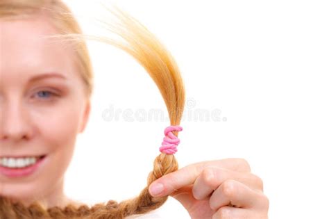 Blonde Frau Mit Braunen Haaren Stockfoto Bild Von Haar Frau