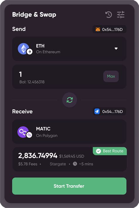 Swing.xyz | Cross-chain Crypto & Bridge Aggregator