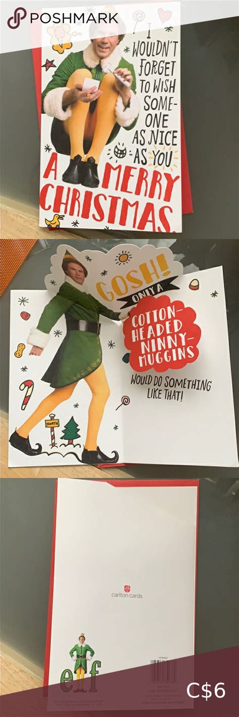 Elf Carlton Pop Up Card Cards Moma Christmas Cards Christmas Card