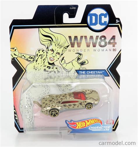 Mattel Hot Wheels Gjh D Fyv Scale Dc Comics Wonder Woman Car Gold Grey