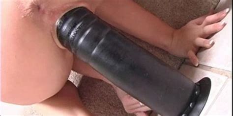 BRUTAL DILDOS Cute Redhead Pussy Gaping With Gigantic Brutal Dildo Tnaflix