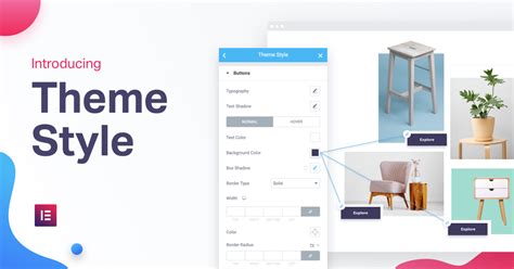 introducing theme style global theme design  elementor