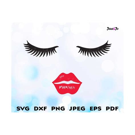 Sexy Face Svg Lip Face Eyelashes Svg Kiss Svg Shirt Svg Fac Inspire Uplift