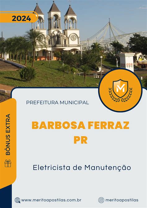 Apostila Eletricista De Manuten O Prefeitura Barbosa Ferraz Pr