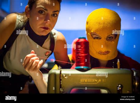 London Uk Th Nov Inside Pussy Riot Photocall At Saatchi Gallery An All Female Cast