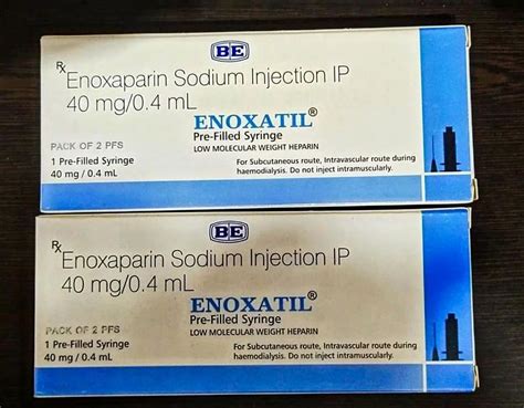 Enoxatil 40 Mg 0 4 Ml Enoxaparin Injection At Rs 200 Piece Enoxaparin