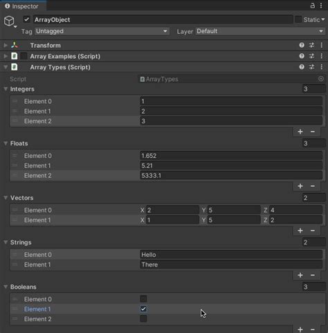 How To Use Arrays In Unity