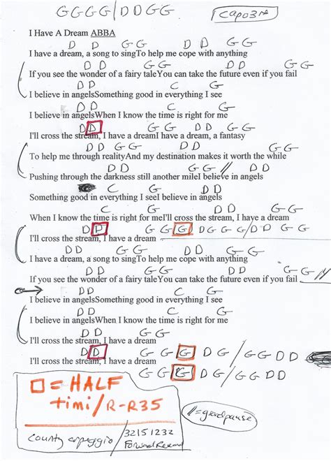 Lyrics To Abba I Have A Dream 1