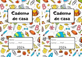 Capa De Caderno De Casa Colorido - Capa colorida caderno de casa