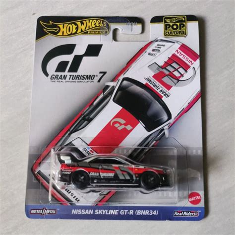Jual Hot Wheels Premium Nissan Skyline GT R BNR34 Gran Turismo 7 Pop Culture Shopee Indonesia