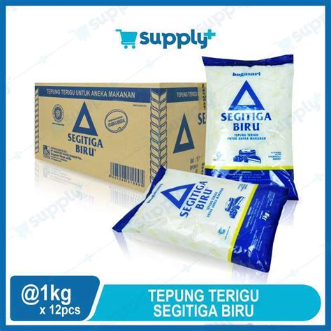 Jual Tepung Terigu SEGITIGA BIRU 1 Kg Isi 12 Pcs Per Karton Di Seller