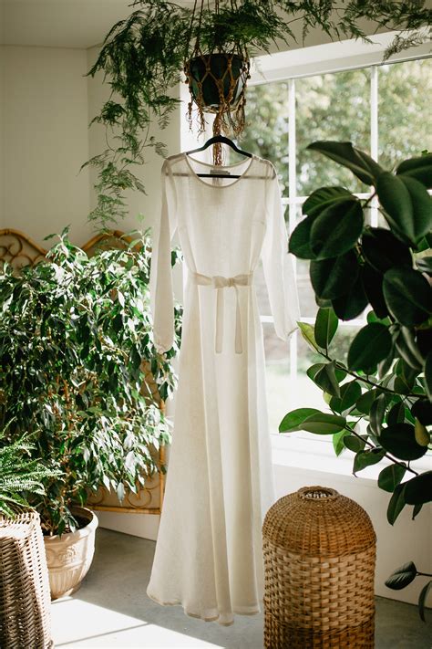 Los Angeles Dress - Boho Wedding Dress - Linen Wedding Dress - Rustic