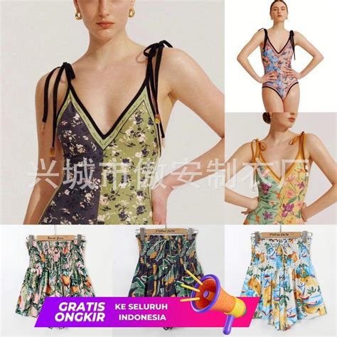 Jual Pakaian Wanita Gaya Bikini In Double Sided One Piece Swimsuit Untuk Rok Pantai Wanita