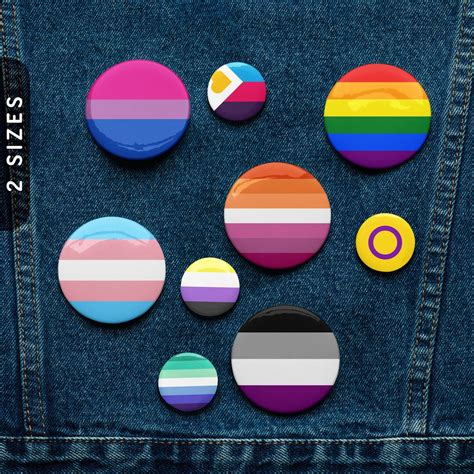 Lgbtq Pride Flag Pins Pride Month Pin Badges Custom Pin Buttons Gay Lesbian Bisexual