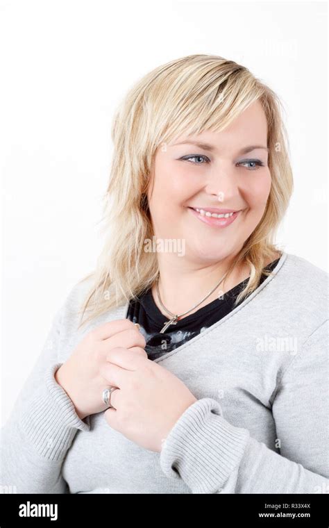 Cute Chubby Blonde Woman Hi Res Stock Photography And Images Alamy