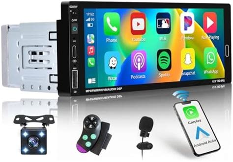 Hikity Autoradio Din Pantalla T Ctil Inal Mbrico Apple Carplay