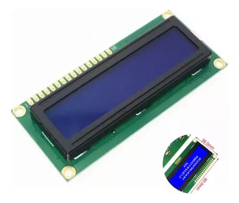 Display Tela Lcd 16x2 1602 Backlight Azul Arduino Rasp C Mercadolivre