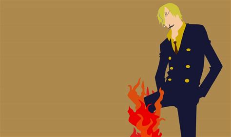 Download Minimalist One Piece Sanji Vector Art Wallpaper