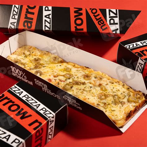 bespoke logo design cm pizza box  part sliding pizza box  long