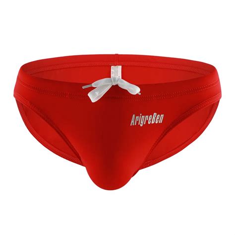 Men S Soild Color Tethered Swim Briefs Beach Bikini Gg Shopee Philippines