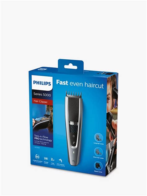 Philips HC5630/13 Series 5000 Cordless Hair Clipper with Turbo Mode, Silver