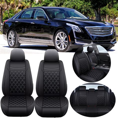 For Cadillac Ct6 Sts Xt6 Car Seat Covers Frontandrear 5 Seater Full Set Cushion Ebay